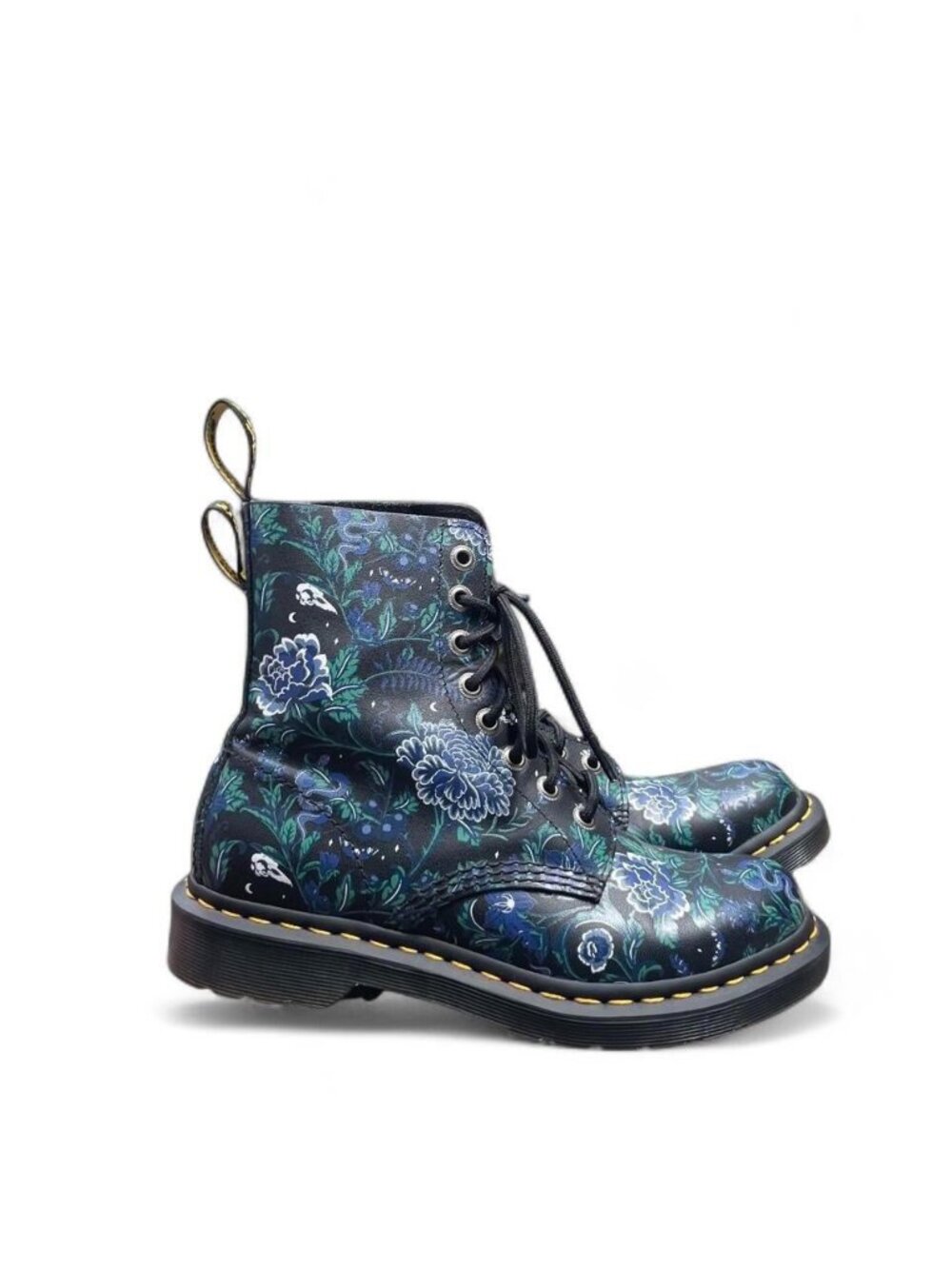 Dr. Martens 1460 Pascal Rose Fantasy Skull Floral Boots US 7